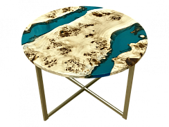 Журнальный стол с эпоксидной смолой