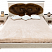Кровать с уникальным изголовьем из массива ореха