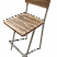 Барный стул из массива карагача