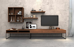 Корпусная мебель в стиле Loft. Массив, шпонированный МДФ, крашенный МДФ